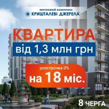 Краща ціна у Голосієво: від 55400 грн/м2 на 1-2 кімнатні квартири біля парку Феофанія
